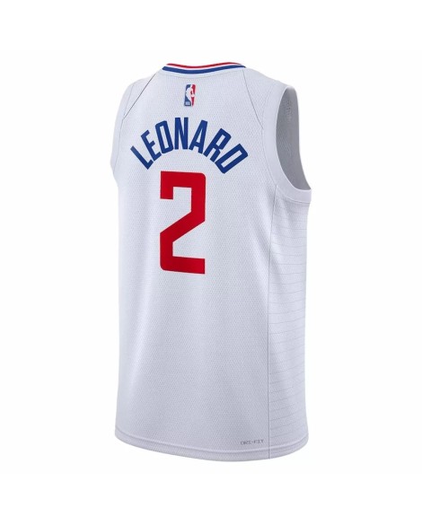 Herren Nike Swingman La Clippers Kawhi Leonard 2022/23 Weiß No.2 Shirt mit Assoziation Edition
