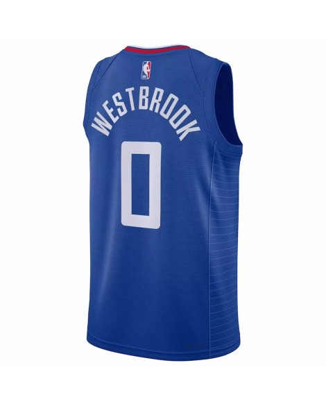 Nike Royal 2022/23 Swingman Herren Nike Russell Westbrook Clippers No. 0 Shirt mit Icon Edition