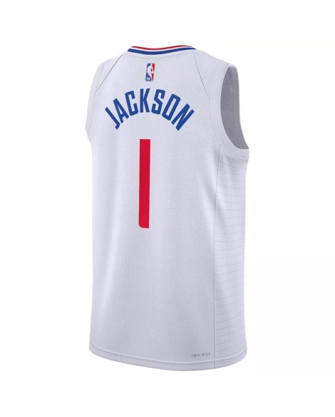 Herren Nike Swingman La Clippers Reggie Jackson No.1 Weiß 2022/23 Association Edition