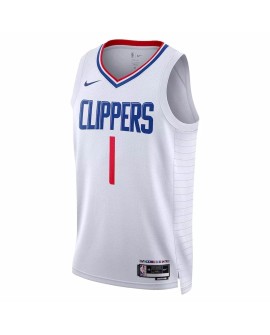 Herren Nike Swingman La Clippers Reggie Jackson No.1 Weiß 2022/23 Association Edition