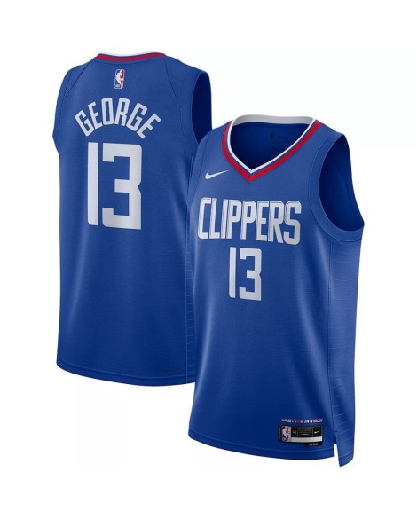 Nike Herren Swingman La Clippers Paul George No. 13 Blau 2022/23 Shirt mit Icon Edition
