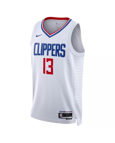 Herren Nike Swingman La Clippers Paul George No. 13 White 2022/23 Association Edition