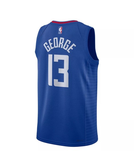 Nike Herren Swingman La Clippers Paul George No. 13 Blau 2022/23 Shirt mit Icon Edition