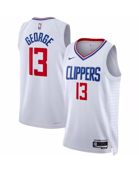 Herren Nike Swingman La Clippers Paul George No. 13 White 2022/23 Association Edition