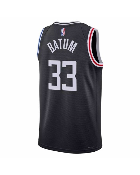 Nike Herren Nike Schwarz 2022/23 Nicolas Batum No. 33 Swingman La Clippers Shirt für Herren