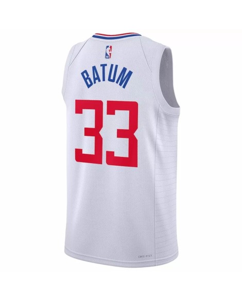 Nike Herren Nike Swingman La Clippers Nicolas Batum 33 White 2022/23 Association Edition