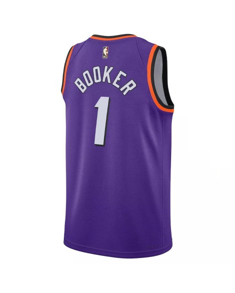 Nike Phoenix Suns Devin Booker Herren-Hemd in Lila 2022/23 Swingman mit Classic Edition