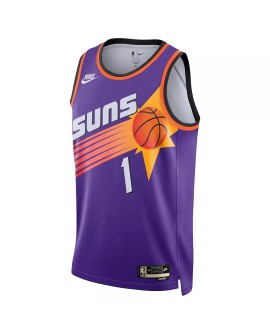 Nike Phoenix Suns Devin Booker Herren-Hemd in Lila 2022/23 Swingman mit Classic Edition