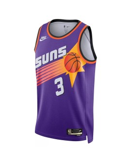 Herren Nike Phoenix Suns Chris Paul No. 3 Lila 2022/23 Swingman Shirt