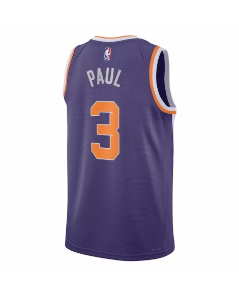 Herren Swingman Phoenix Suns Chris Paul No. 3 Lila 22/23 Shirt mit Icon Edition