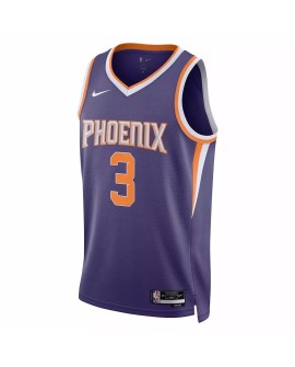 Herren Swingman Phoenix Suns Chris Paul No. 3 Lila 22/23 Shirt mit Icon Edition