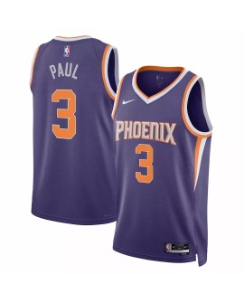 Herren Swingman Phoenix Suns Chris Paul No. 3 Lila 22/23 Shirt mit Icon Edition