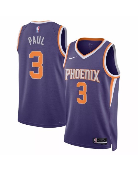 Herren Swingman Phoenix Suns Chris Paul No. 3 Lila 22/23 Shirt mit Icon Edition