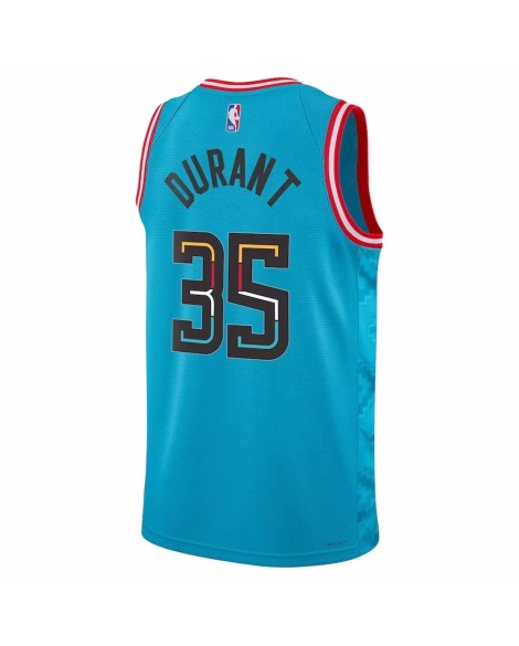 Swingman Phoenix Suns Kevin Durant Herren No. 35 Nike Turquoise 2022/23 Shirt mit City Edition