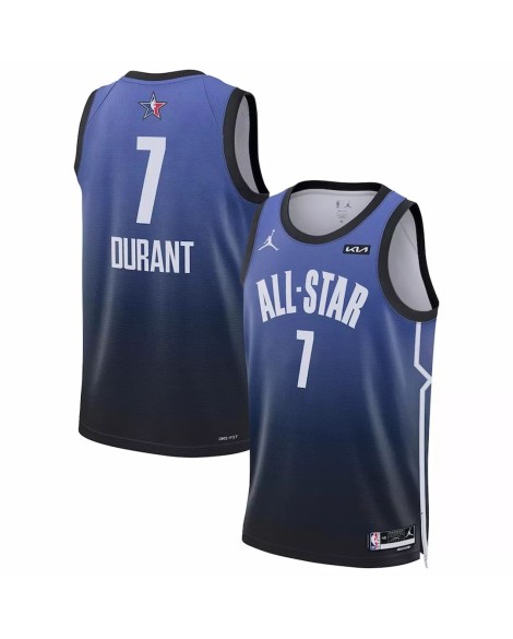 Kevin Durant J7 Jordan Brand 2023 NBA Herren All Star Game Blau Shirt