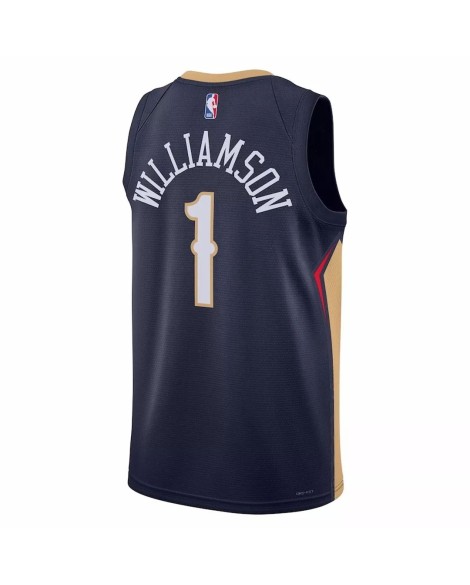 New Orleans Pelicans Herren Jersey Zion Williamson No.1 Navy 22/23 Icon Edition