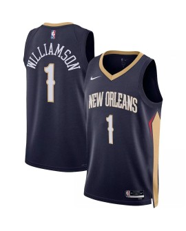 New Orleans Pelicans Herren Jersey Zion Williamson No.1 Navy 22/23 Icon Edition