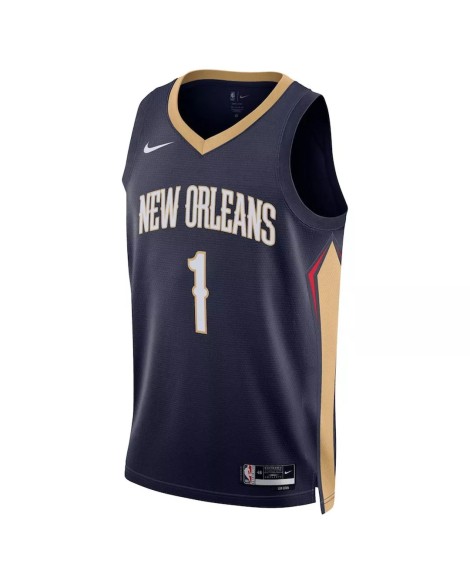 New Orleans Pelicans Herren Jersey Zion Williamson No.1 Navy 22/23 Icon Edition