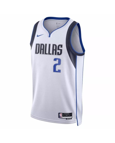 Herren Nike Swingman Dallas Mavericks Kyrie Irving 2022/23 Weiß No.2 Shirt für Herren