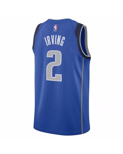 Herren Nike Swingman Dallas Mavericks Kyrie Irving 2022/23 Blau No.2 Shirt mit Icon Edition