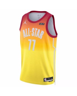 Luka Doncic No. 77 Jordan Brand Herren 2023 NBA All Star Game Orange Swingman Trikot