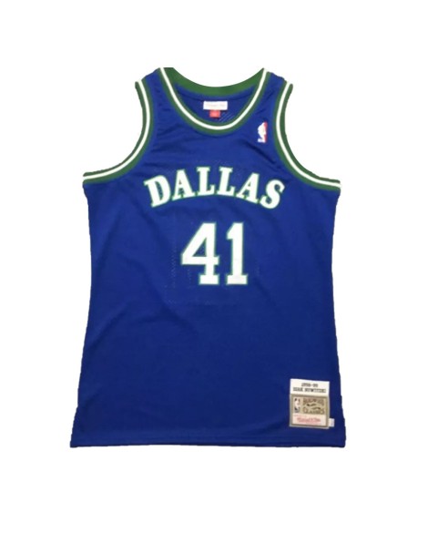 NBA Swingman Dallas Mavericks Nowitzki No. 41 Mitchell&Ness Blau 1998/99 Herren Trikot