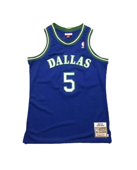 NBA Swingman Dallas Mavericks Kidd No. 5 Mitchell&Ness Blau 1994/95 Trikot für Herren