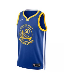Herren Nike Royal 2022/23 Stephen Curry Golden State Warriors No. 30 Swingman Trikot mit Icon Version