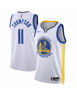 Herren Klay Thompson No. 11 Weißes Swingman Shirt für Golden State Warriors 2022/23- Association Edition