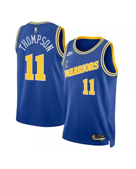 Herren Klay Thompson No. 11 Royal 2022/23 Golden State Warriors Swingman Spieler Shirt mit Classic Edition