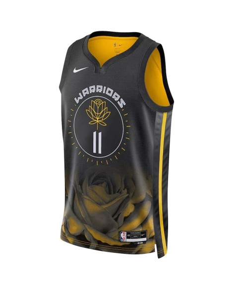Golden State Warriors Herren Nike No. 11 Klay Thompson Swingman Shirt, schwarz, 2022/23, City Edition