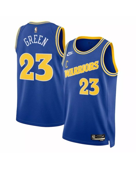 Herren Swingman Golden State Warriors Draymond Green No. 23 Royal 2022/23 Spieler-Shirt mit Kapuze