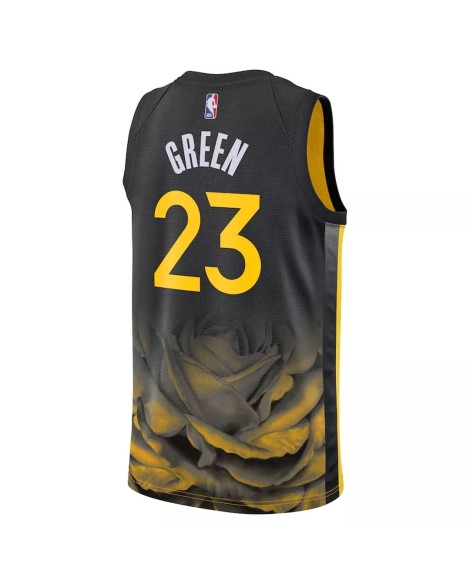 Herren Nike Schwarz 2022/23 Swingman Golden State Warriors Draymond Grün No. 23 Trikot upCity Edition