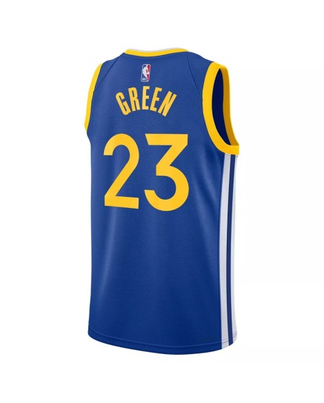 Maillot Swingman Nike Royal #23 Golden State Warriors Draymond Green für homme.Édition Icon
