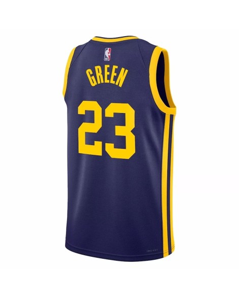 Herren Swingman Golden State Warriors Draymond Green No. 23 Jordan Brand Navy 22/23 Jersey mit Haftungsausschluss Edition