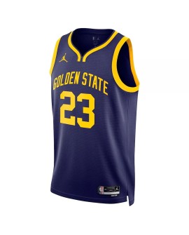 Herren Swingman Golden State Warriors Draymond Green No. 23 Jordan Brand Navy 22/23 Jersey mit Haftungsausschluss Edition