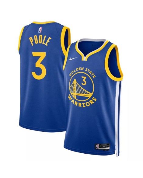 Herren Golden State Warriors Nike Royal 2022/23 Jordan Pool No. 3 Swingman Trikot mit Icon Version