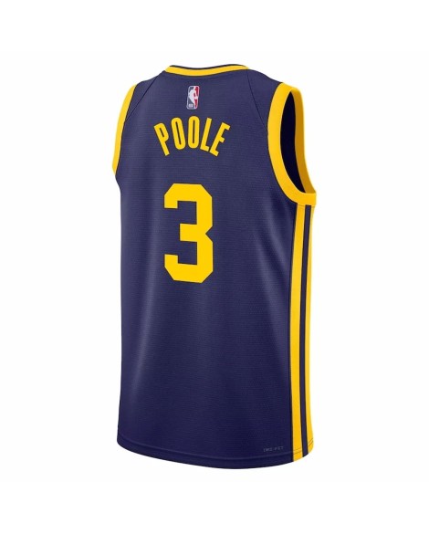 Herren Golden State Warriors Jordan Pool No. 3 Jordan Brand Navy 22/23 Swingman Shirt mit Disclaimer Edition