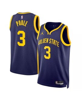 Herren Golden State Warriors Jordan Pool No. 3 Jordan Brand Navy 22/23 Swingman Shirt mit Disclaimer Edition