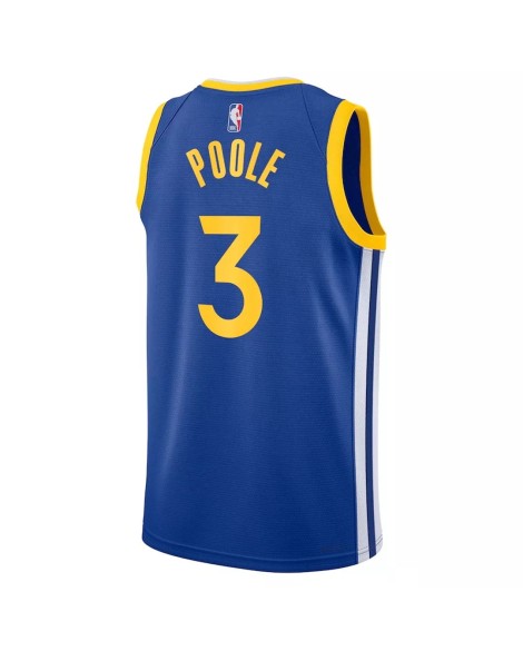 Herren Golden State Warriors Nike Royal 2022/23 Jordan Pool No. 3 Swingman Trikot mit Icon Version