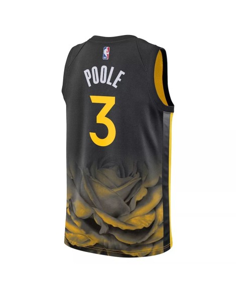 Golden State Warriors Herren Nike Schwarz 2022/23 Jordan Pool Swingman No. 3 Shirt UpCity Edition