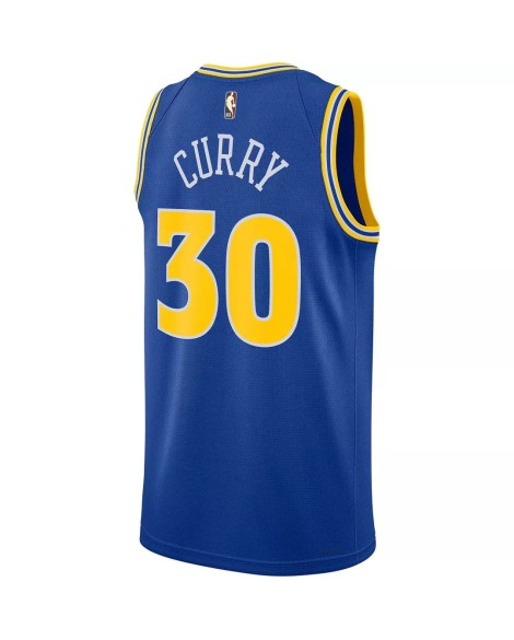 Herren Stephen Curry No. 30 Royal 2022/23 Golden State Warriors Swingman Spieler Shirt mit Classic Edition