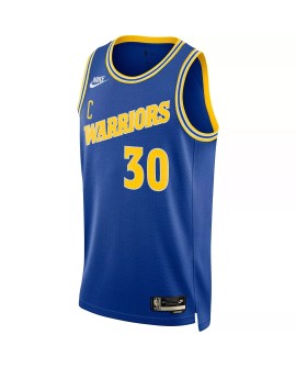 Herren Stephen Curry No. 30 Royal 2022/23 Golden State Warriors Swingman Spieler Shirt mit Classic Edition