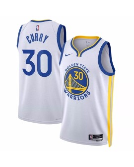 Herren Stephen Curry No. 30 White 2022/23 Golden State Warriors Swingman Jersey mit Association Edition