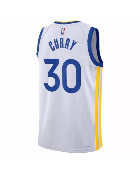 Herren Stephen Curry No. 30 White 2022/23 Golden State Warriors Swingman Jersey mit Association Edition