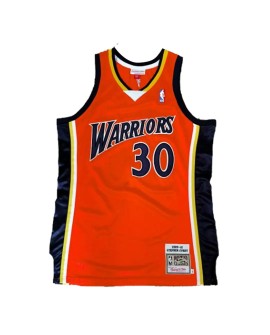 Mitchell&Ness Herren 2009/10 Golden State Warriors Curry Orange Swingman NBA Trikot