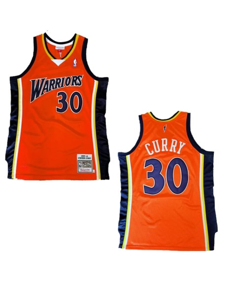 Mitchell&Ness Herren 2009/10 Golden State Warriors Curry Orange Swingman NBA Trikot