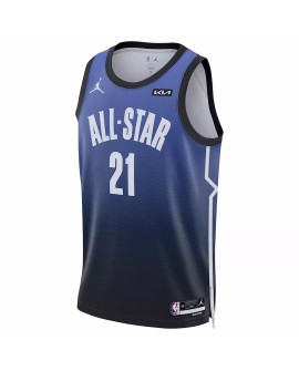 Joel Embiid Jordan Brand Herren 2023 NBA All Star Swingman Shirt, blau