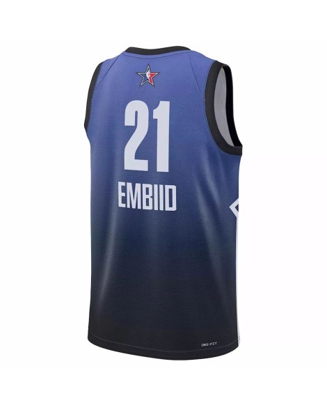Joel Embiid Jordan Brand Herren 2023 NBA All Star Swingman Shirt, blau