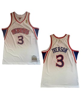 Mitchell&Ness Philadelphia 76ers White NBA Swingman Shirt für Herren mit Classic Edition